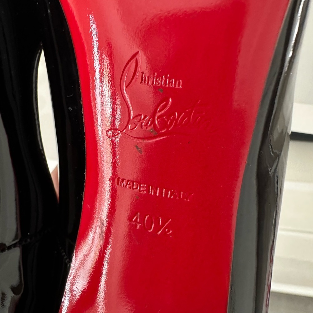 Christian Louboutin Black and Red Women's Shoes